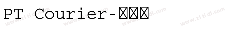 PT Courier字体转换